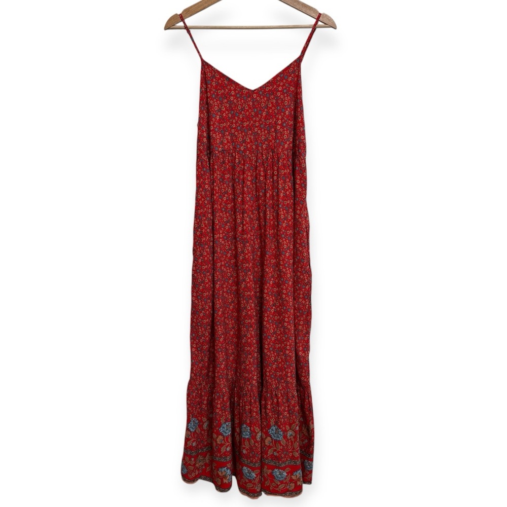 NATURAL LIFE Red Floral Jumpsuit